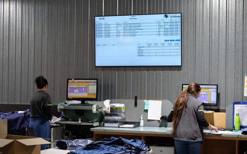 Flight Interiors ERP Dashboard